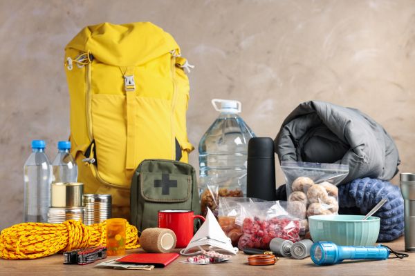 A stock of supplies for disaster relief